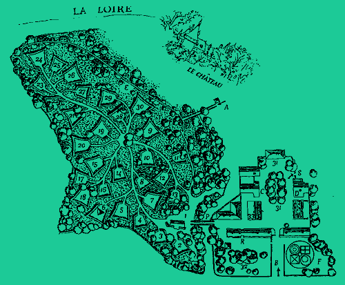 Plan des jardins