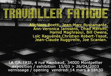 Travailler fatigue