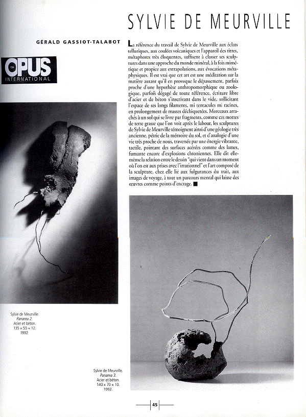 texte paru dans Opus