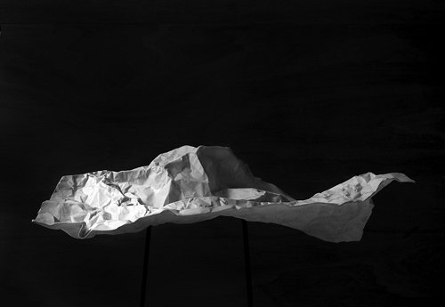 Sylvie de Meurville, paysages pliss&eacute;s