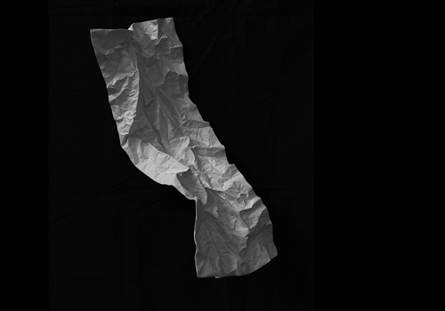 Sylvie de Meurville, paysages pliss&eacute;s